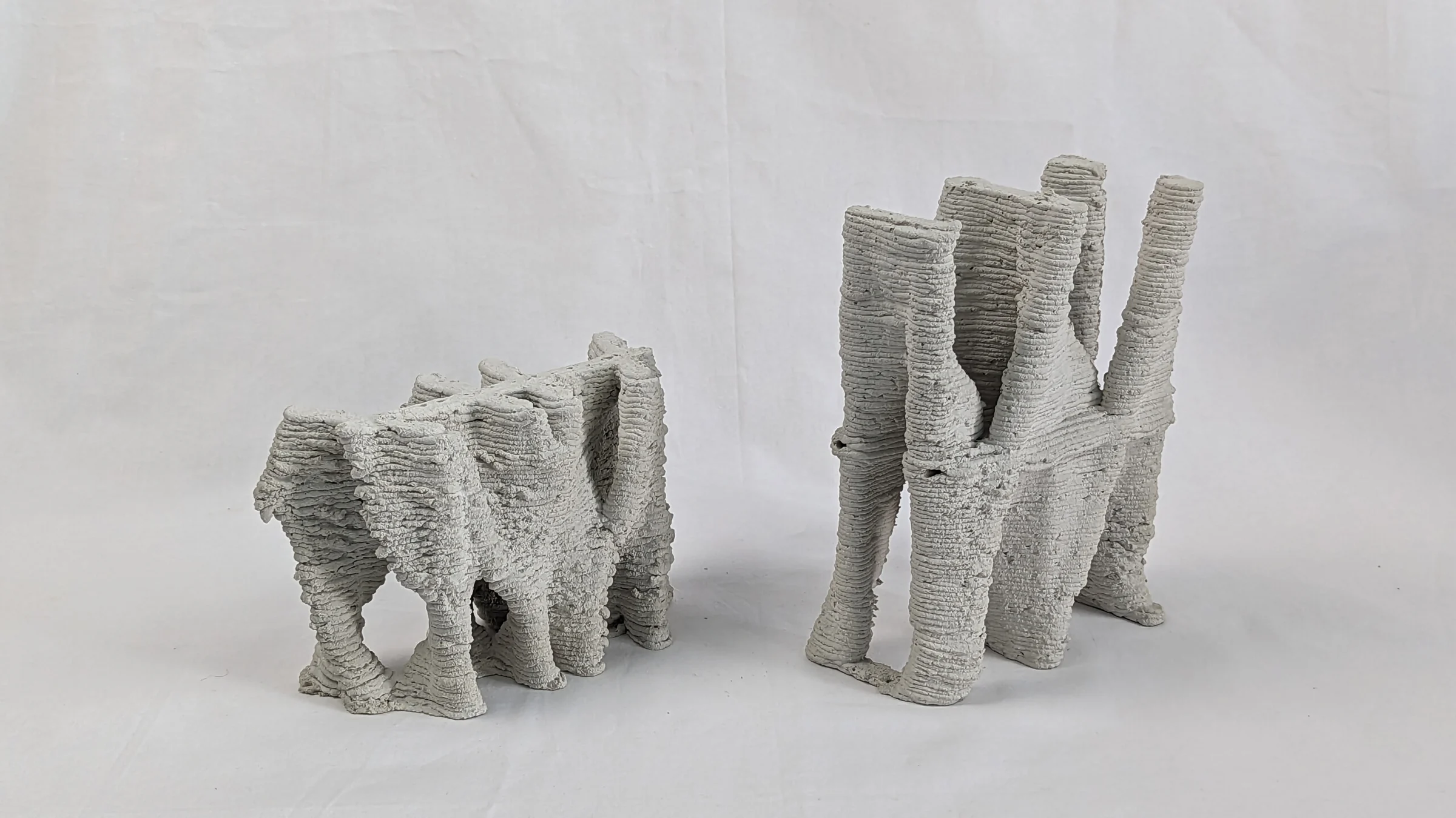 3D Printing Biomineral-Infused Concrete for Enhanced Carbon Capture — Material samples and carbon uptake 1