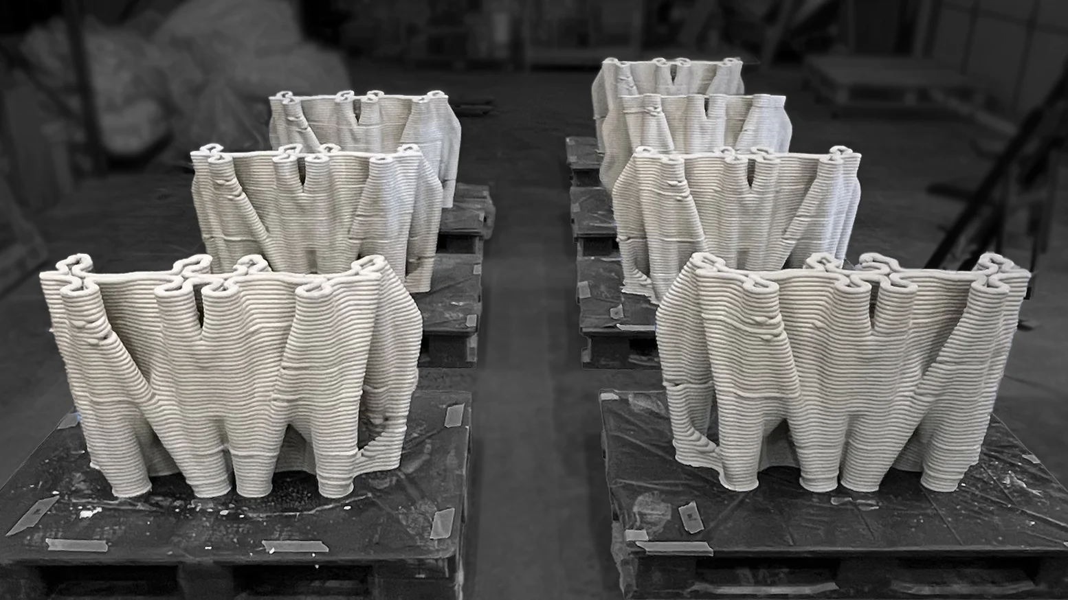 3D Printing Biomineral-Infused Concrete for Enhanced Carbon Capture — Related structural prototypes 2