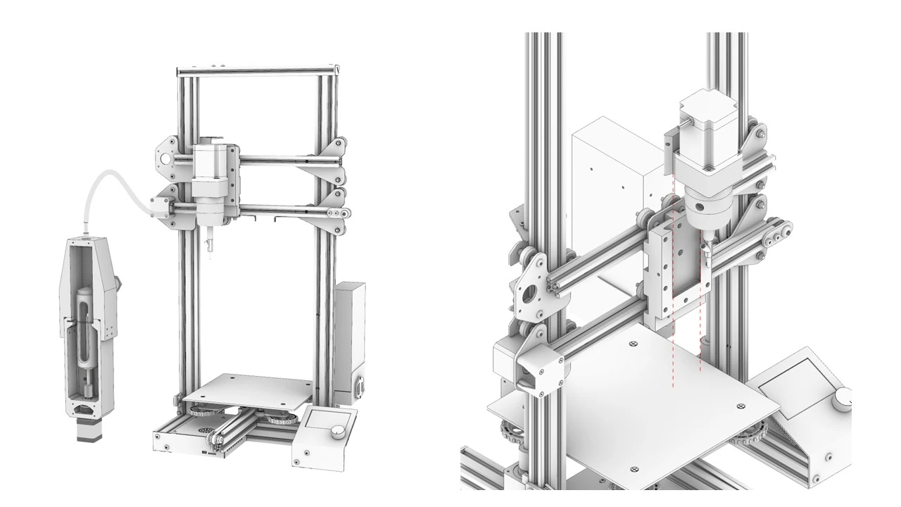 Low-cost Bespoke Paste Printer — Reinforcement and printer integration 2
