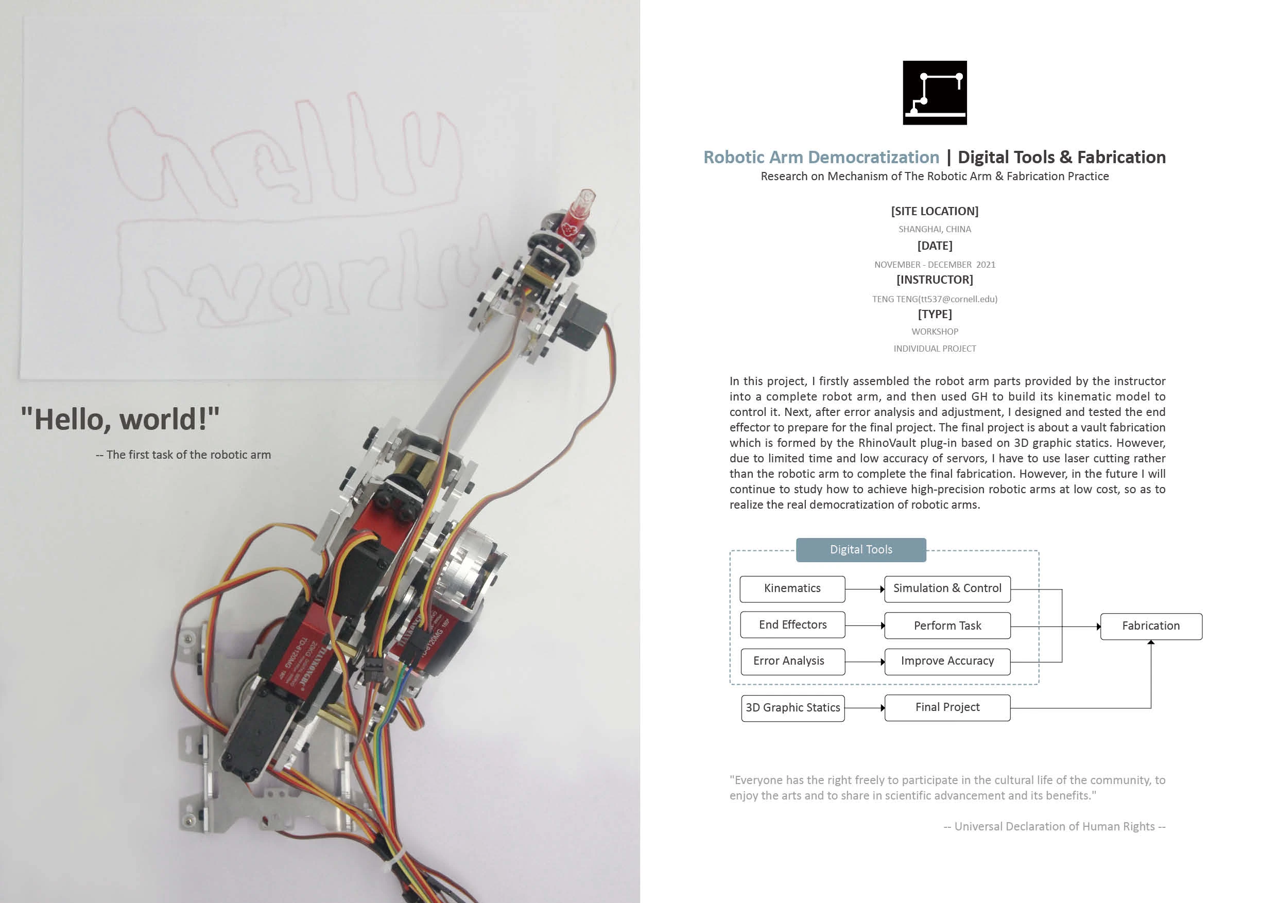 Building Robots: From Assembly to Fabrication and Interaction — End-effector and fabrication documentation 1