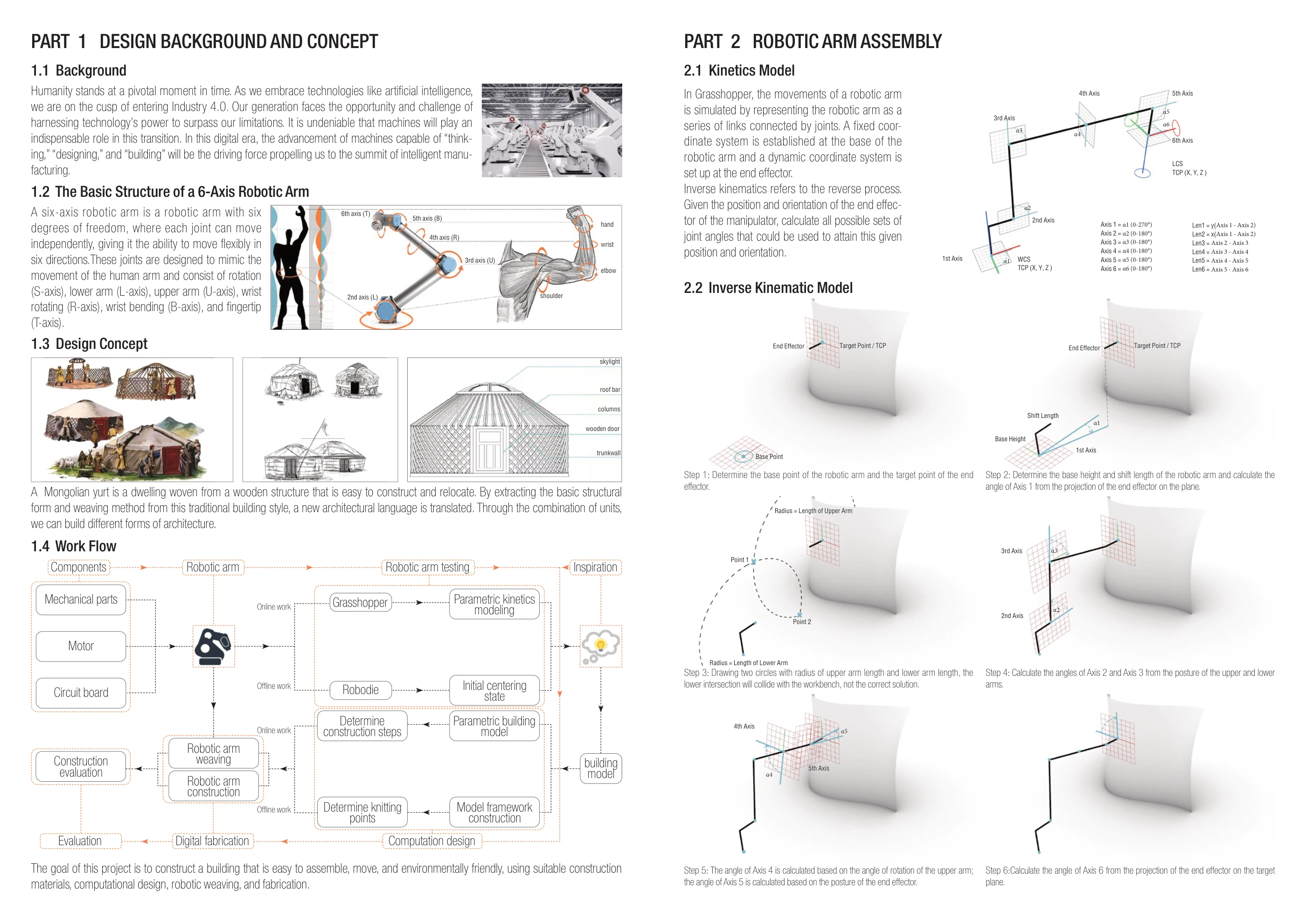 Building Robots: From Assembly to Fabrication and Interaction — Yurt project documentation 2