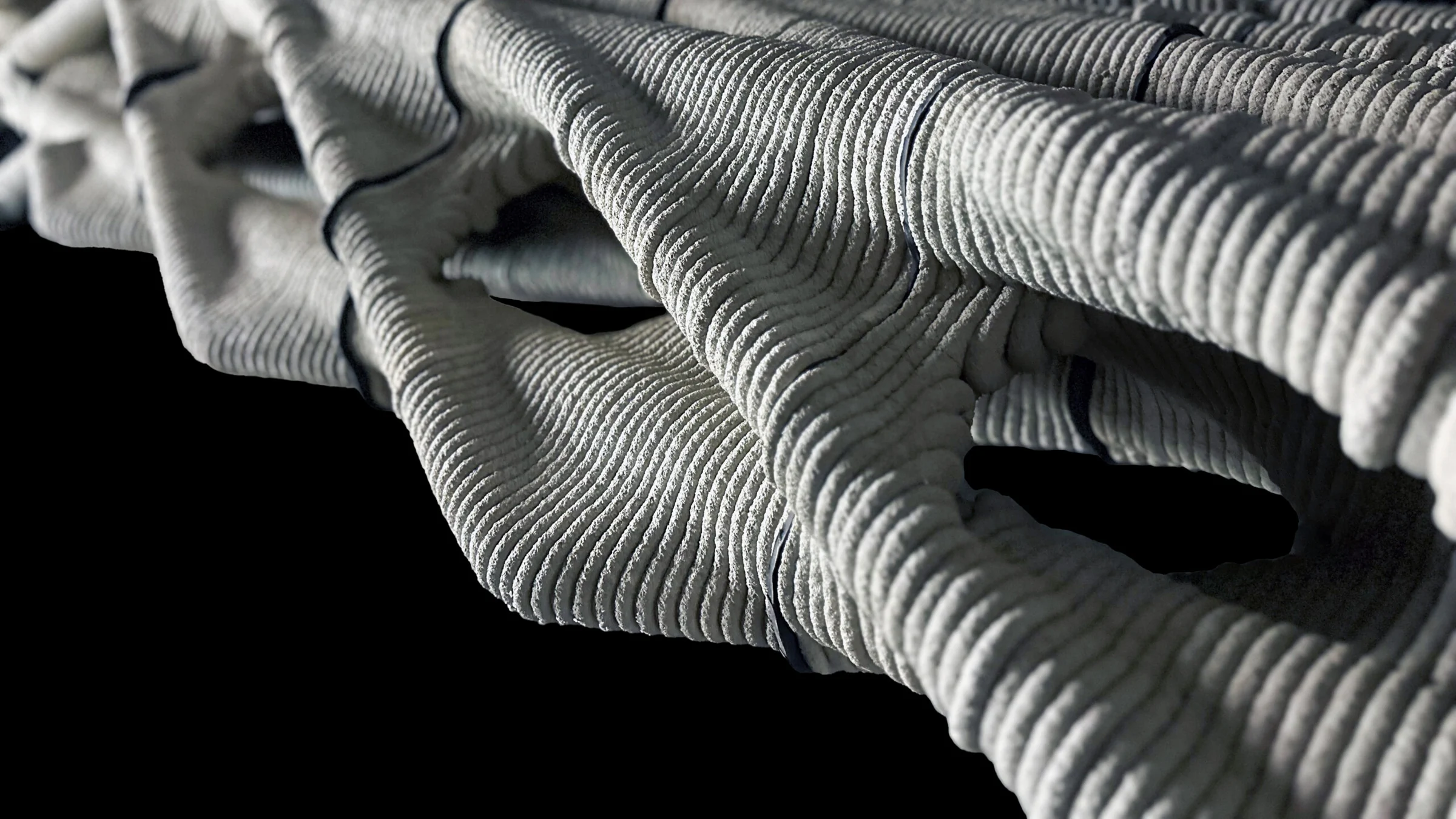 Diamanti: 3D-Printed, Post-Tensioned Concrete Canopy — Printed structure 1