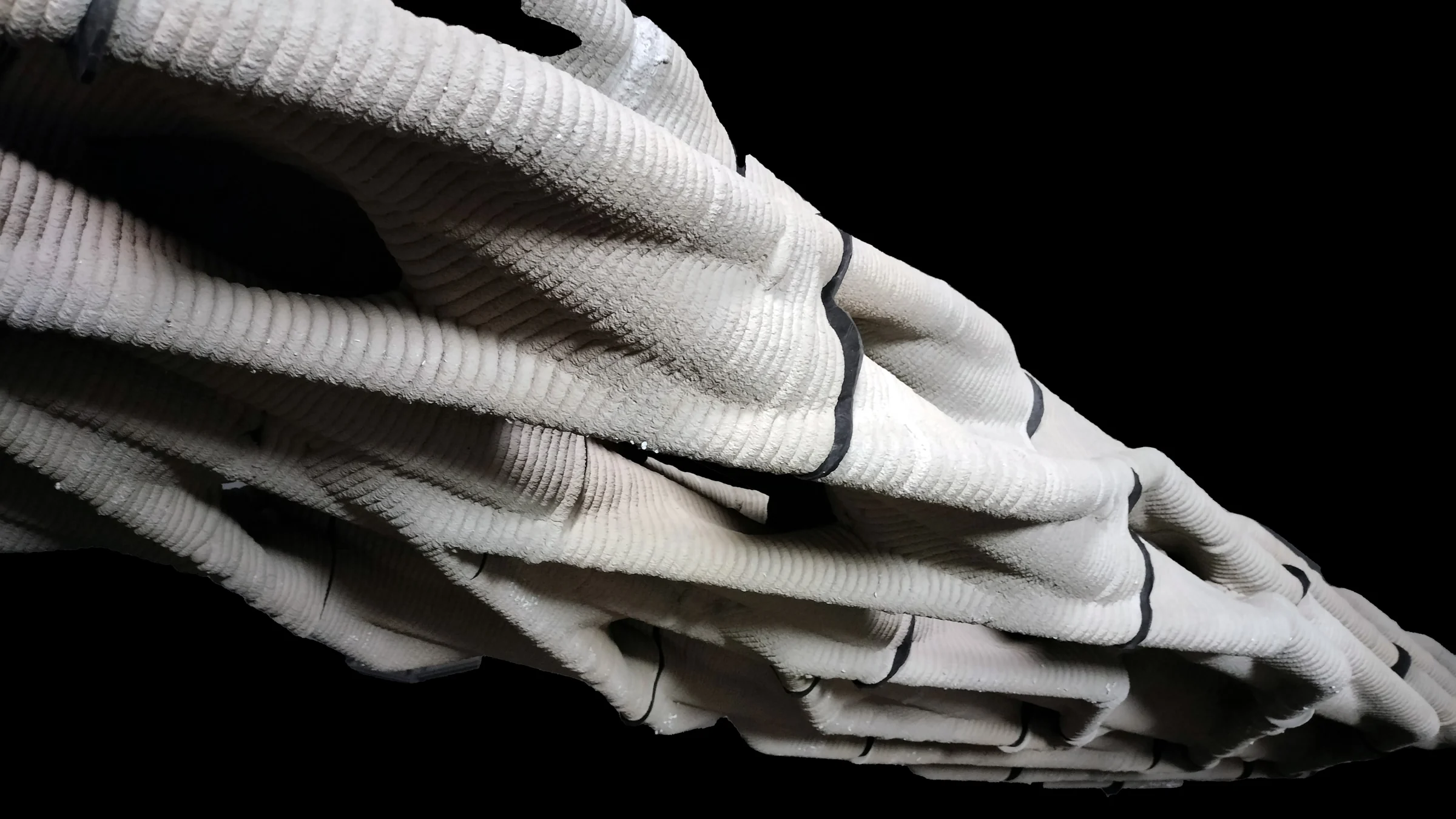Diamanti: 3D-Printed, Post-Tensioned Concrete Canopy — Printed structure 2