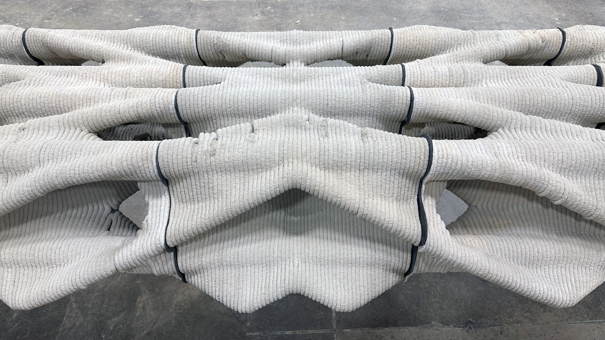 Diamanti: 3D-Printed, Post-Tensioned Concrete Canopy — Printed structure 5