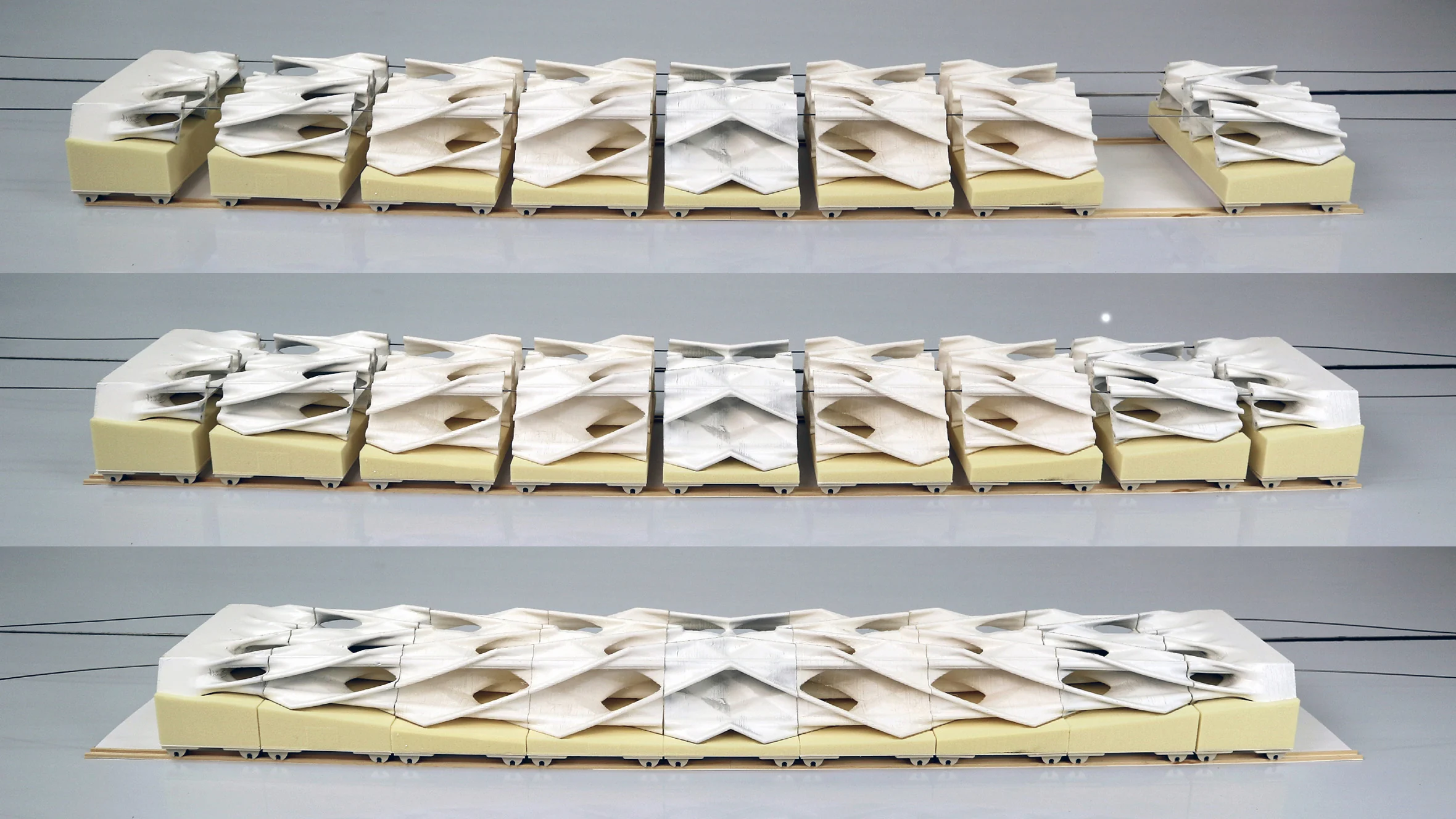 Diamanti: 3D-Printed, Post-Tensioned Concrete Canopy — Printing and assembly 3