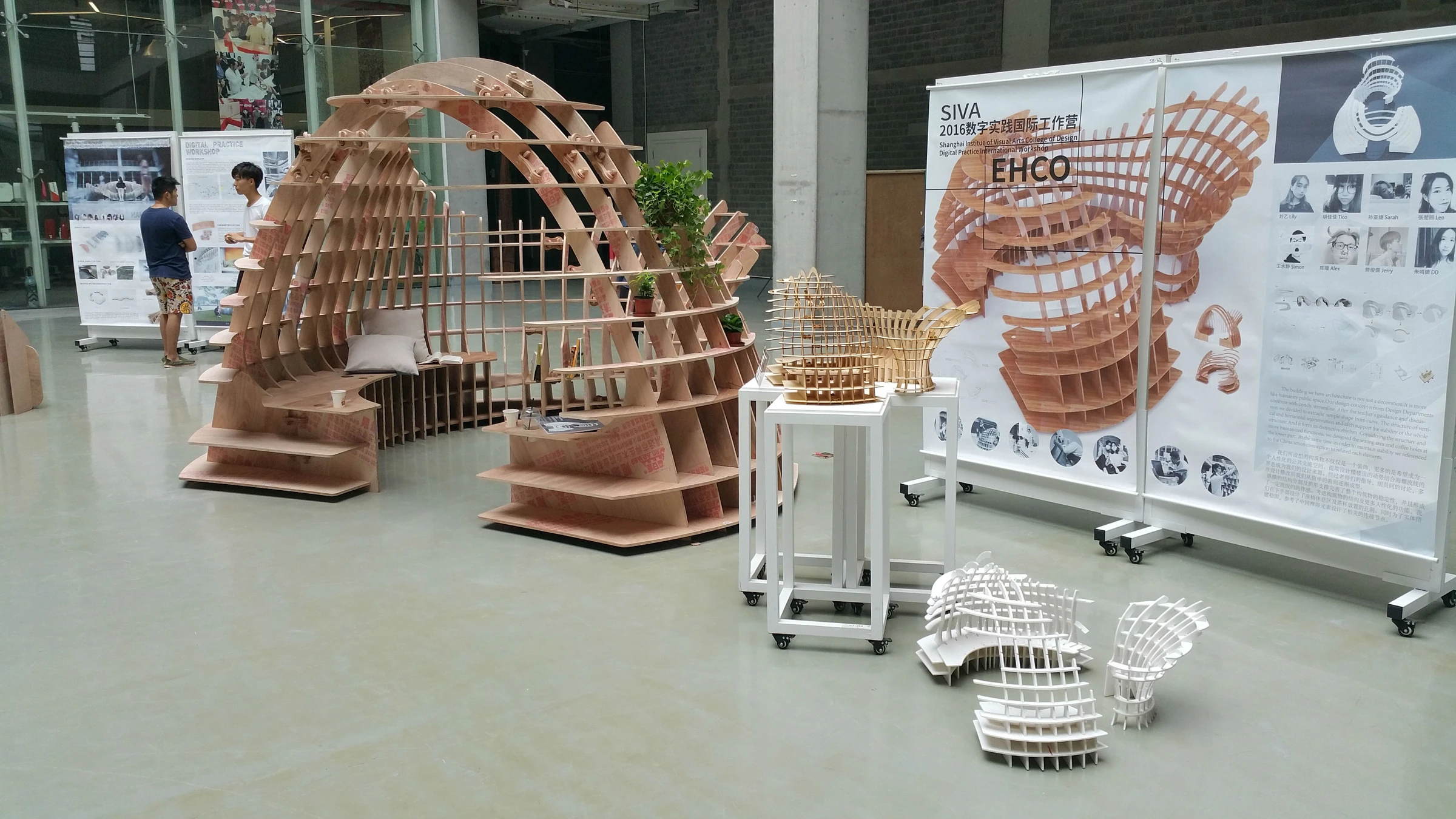 Digital Practice International Workshop — Pavilion construction and exhibition 1