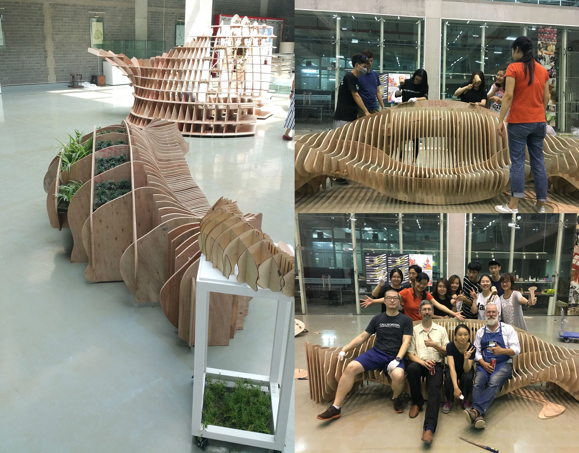 Digital Practice International Workshop — Pavilion construction and exhibition 2