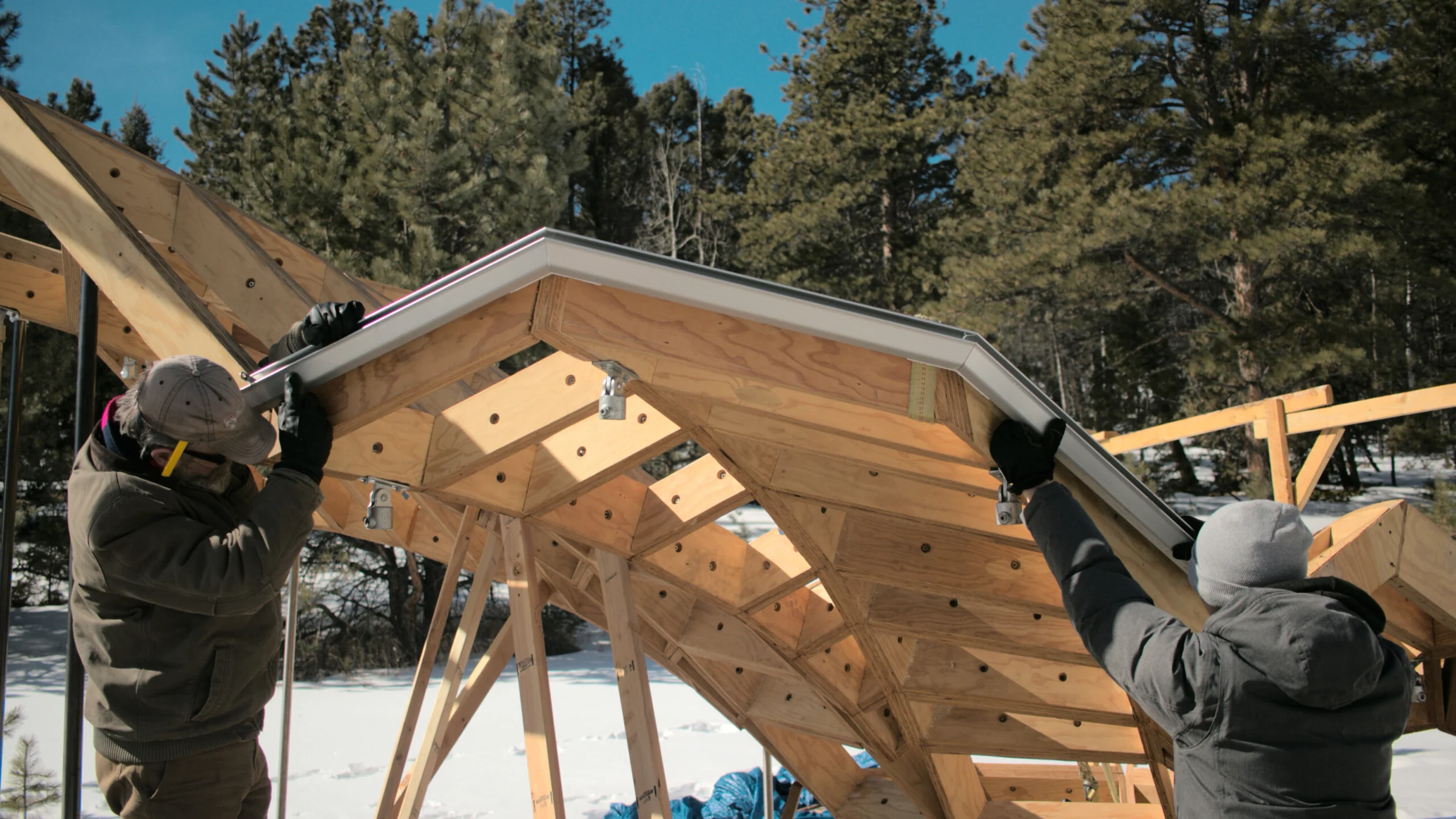 Floralis: an ETFE-Clad, Multilaminar Timber Structure — Fabrication and site assembly 2