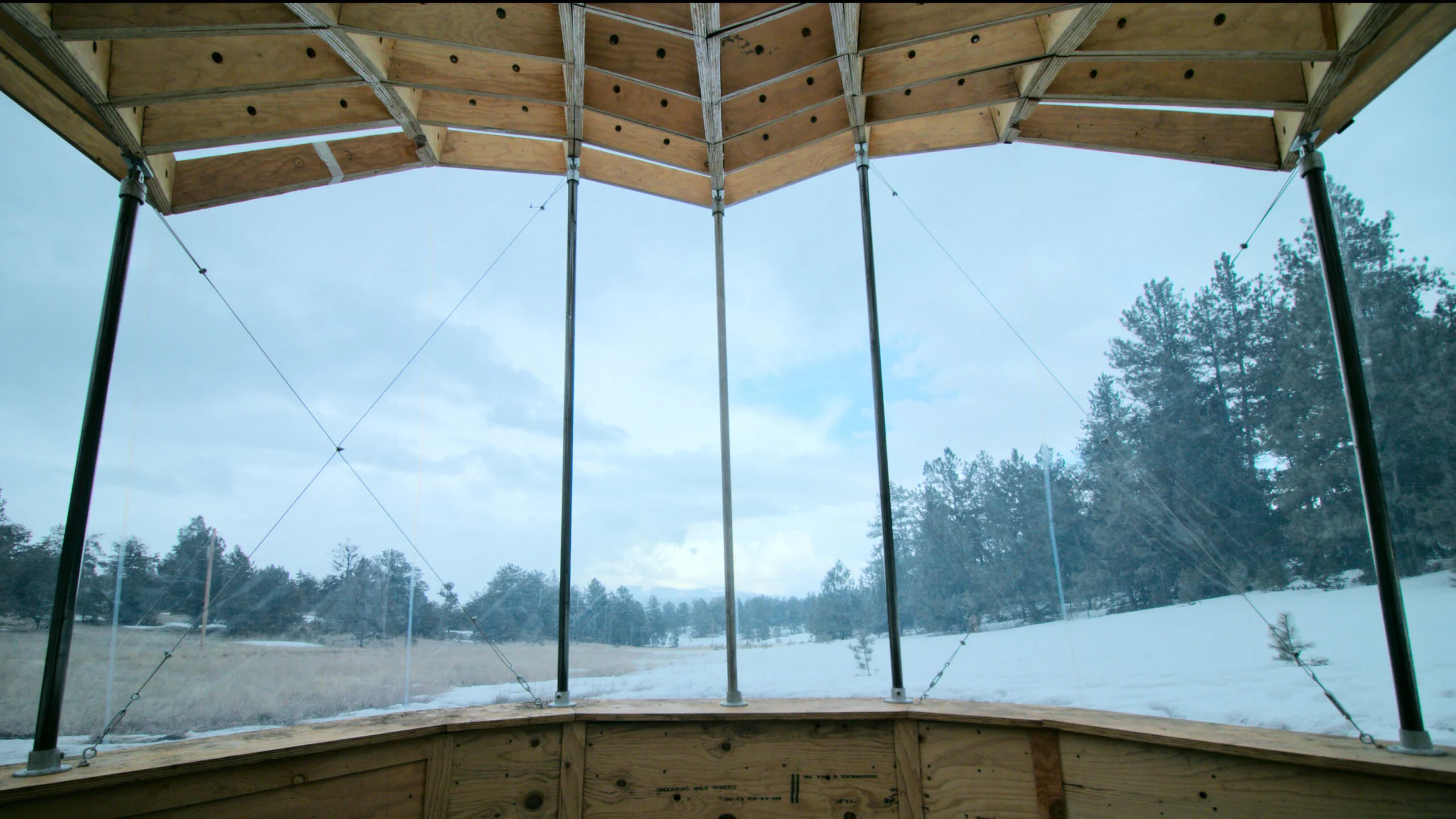 Floralis: an ETFE-Clad, Multilaminar Timber Structure — Shelter and interior 5