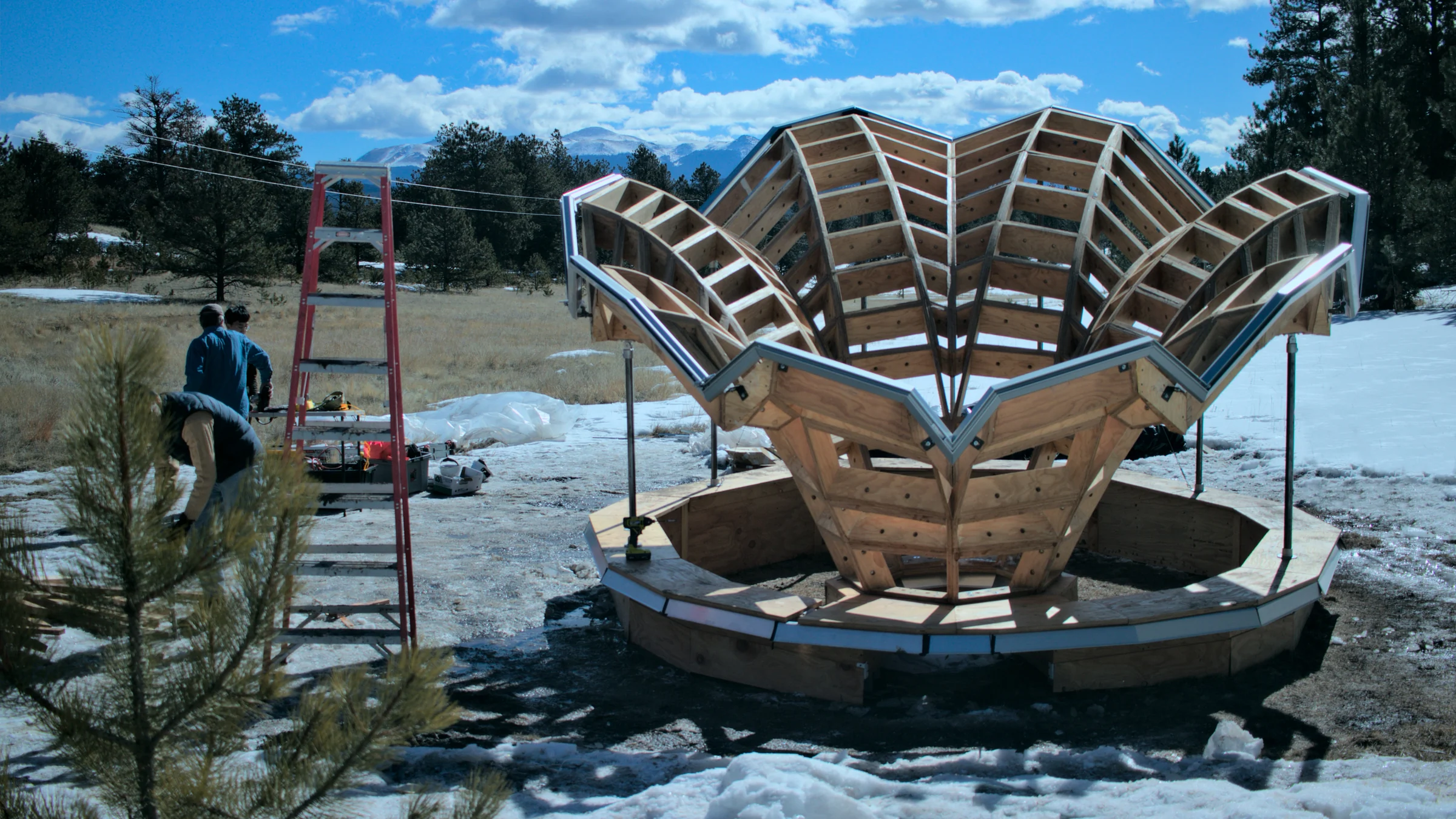 Floralis: an ETFE-Clad, Multilaminar Timber Structure — Fabrication and site assembly 5