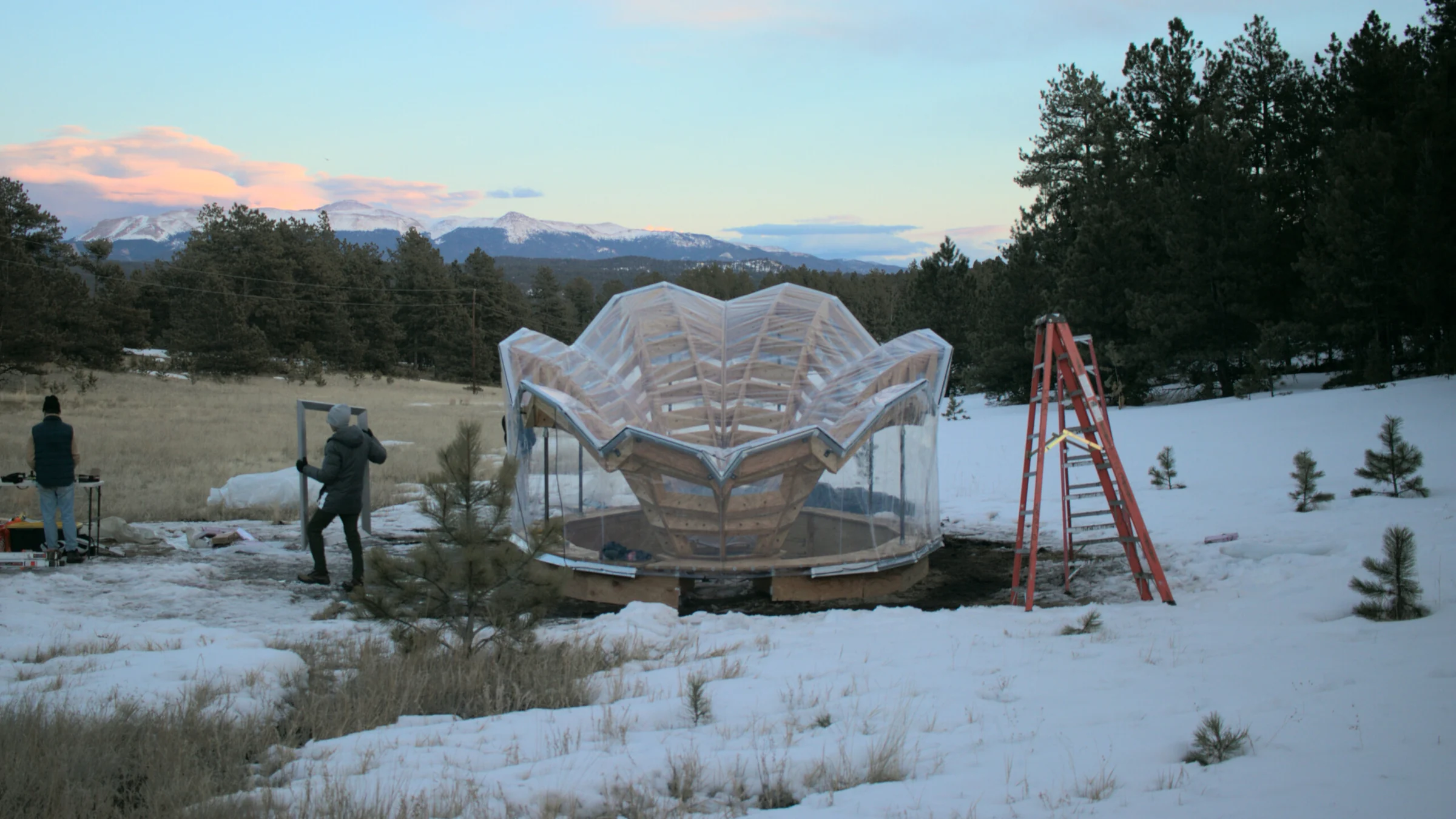 Floralis: an ETFE-Clad, Multilaminar Timber Structure — Fabrication and site assembly 6