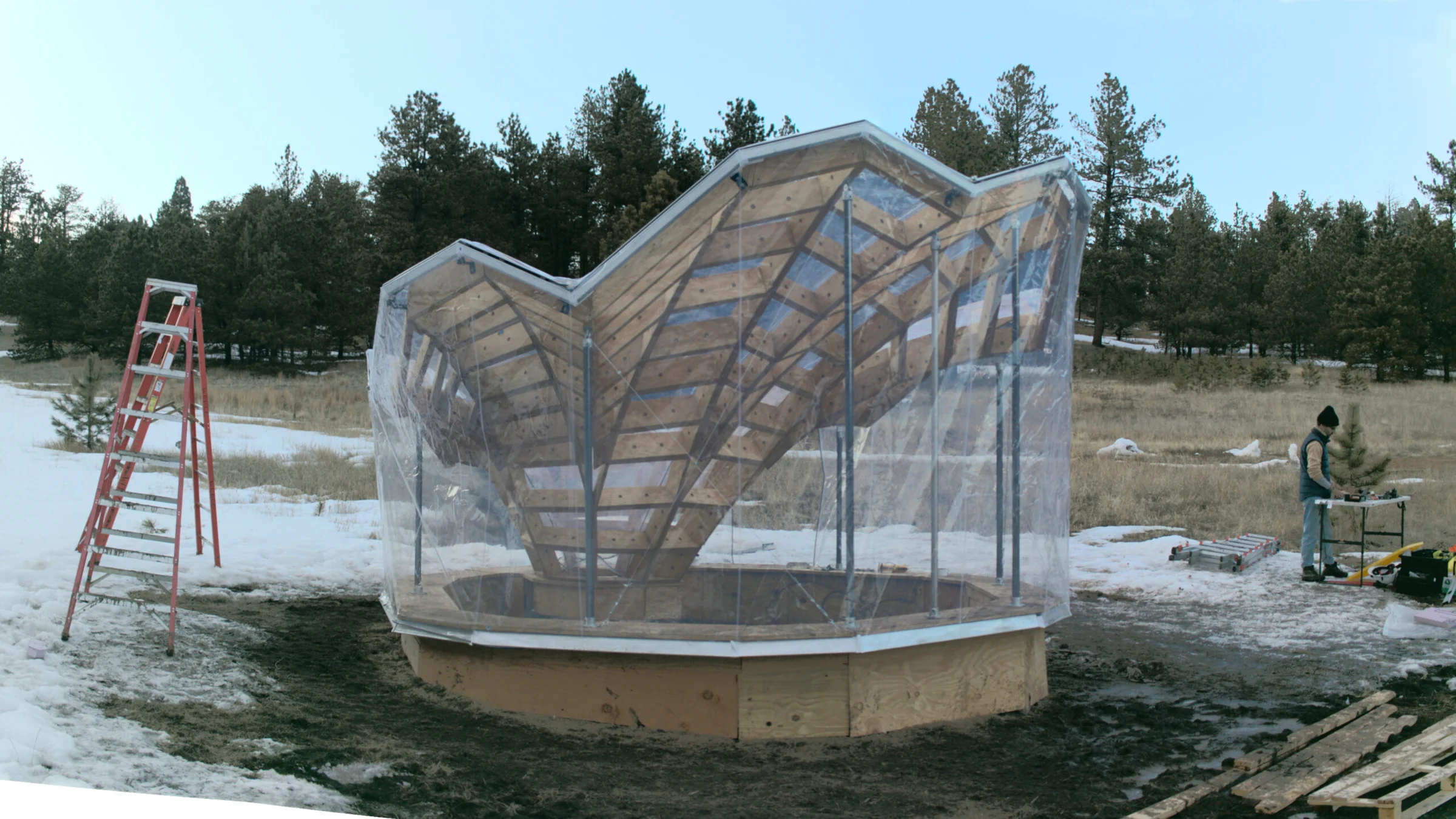 Floralis: an ETFE-Clad, Multilaminar Timber Structure — Fabrication and site assembly 7