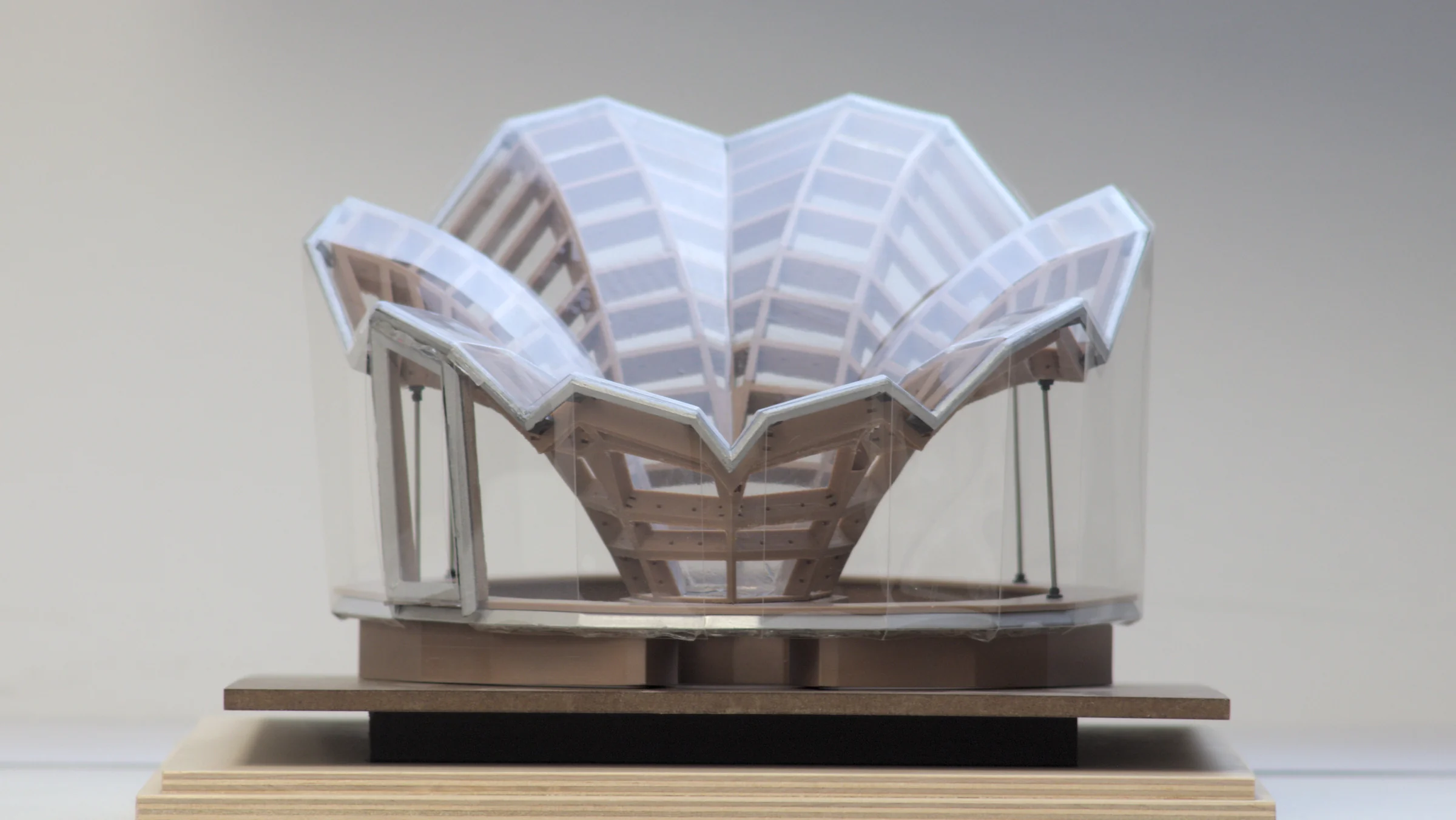Floralis: an ETFE-Clad, Multilaminar Timber Structure — Physical model 1