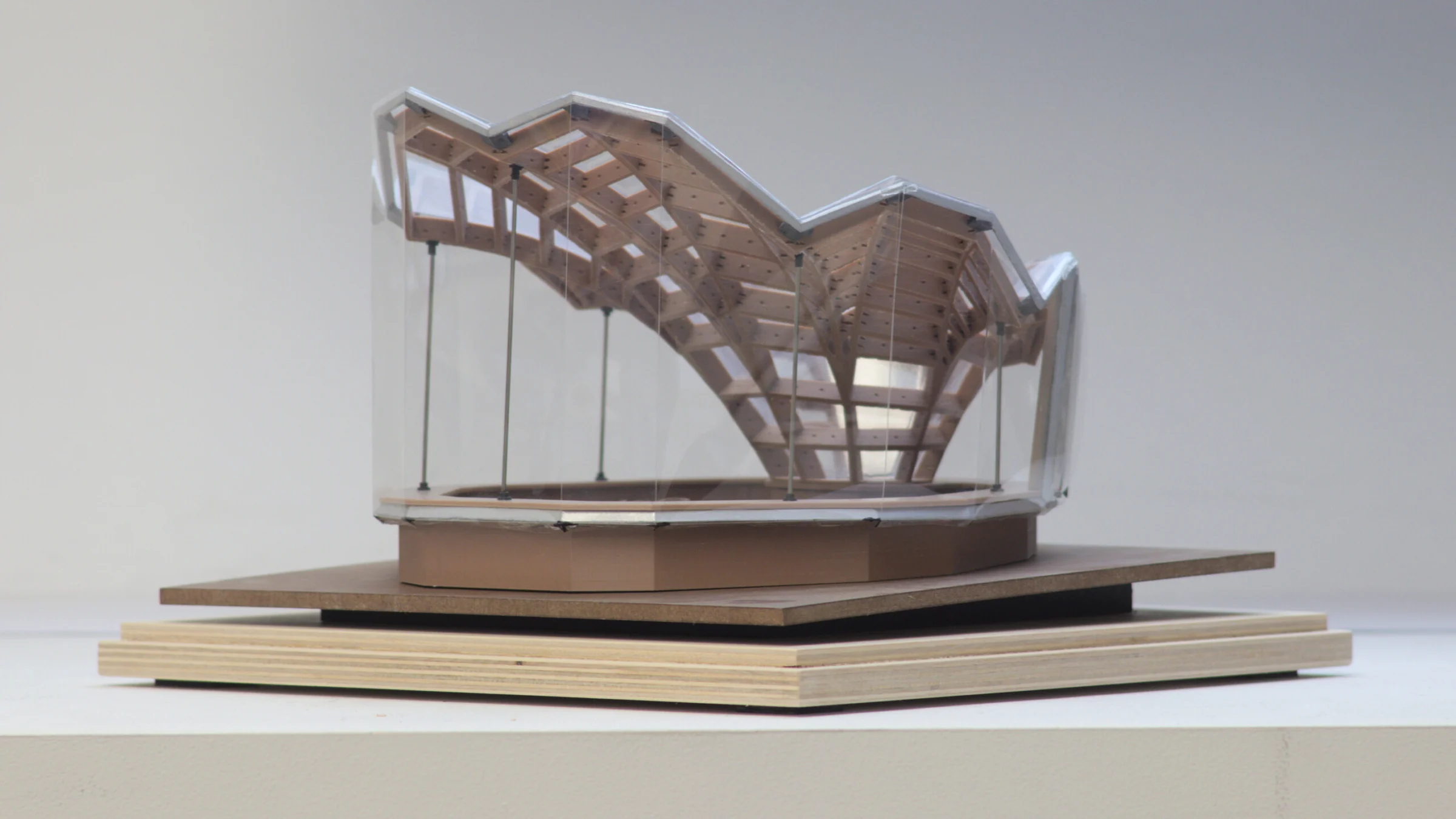 Floralis: an ETFE-Clad, Multilaminar Timber Structure — Physical model 2