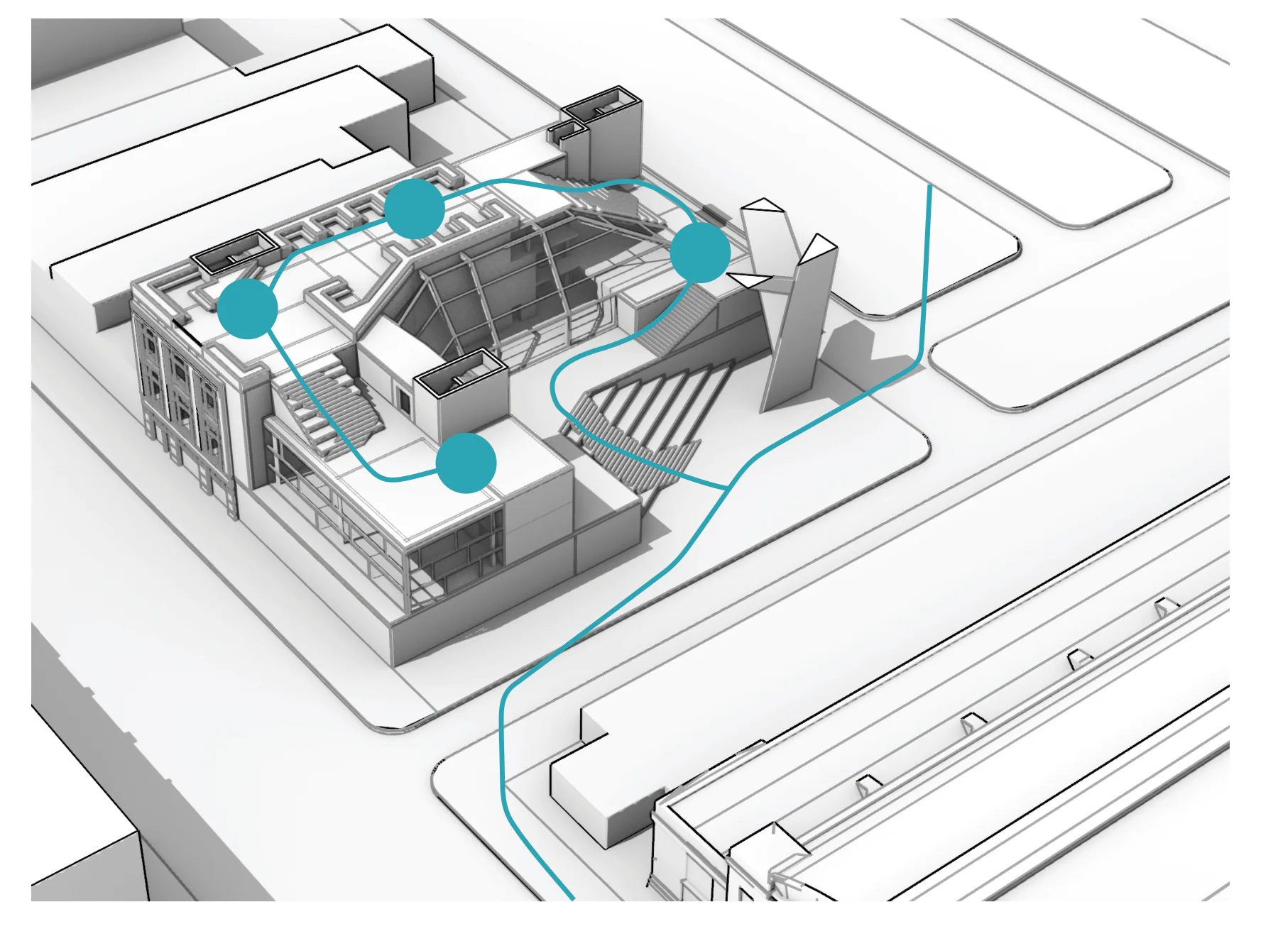 Dylan Simmons — loop diagram marking stopping points across the project