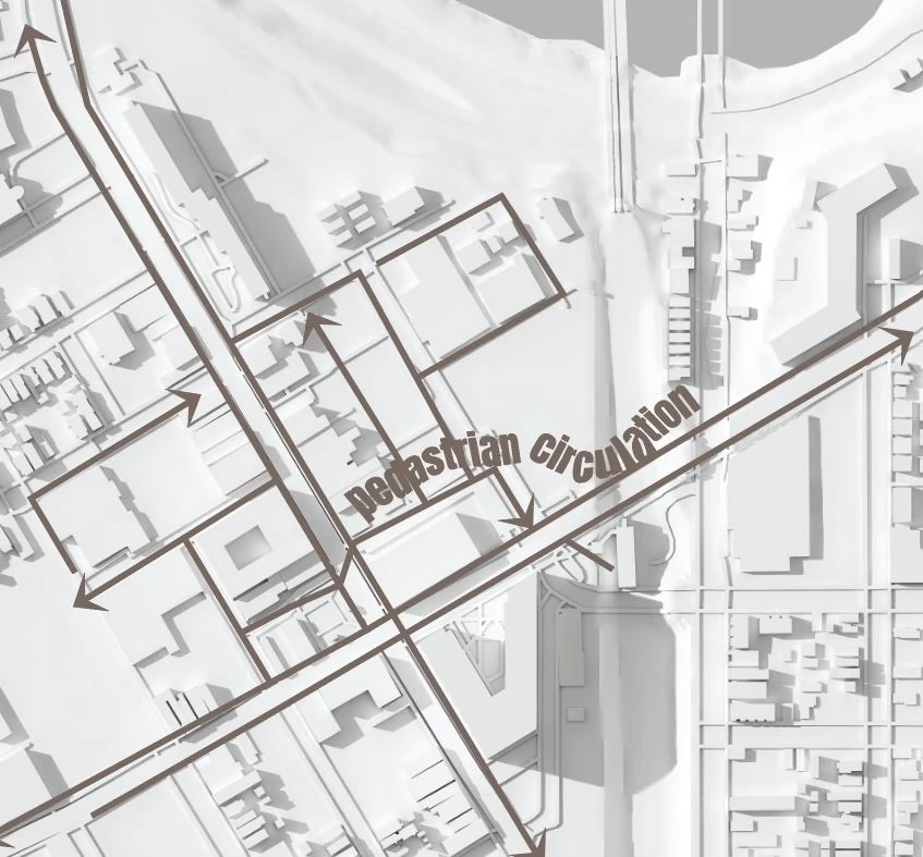 Juan Pineros — pedestrian circulation analysis around West Side Market