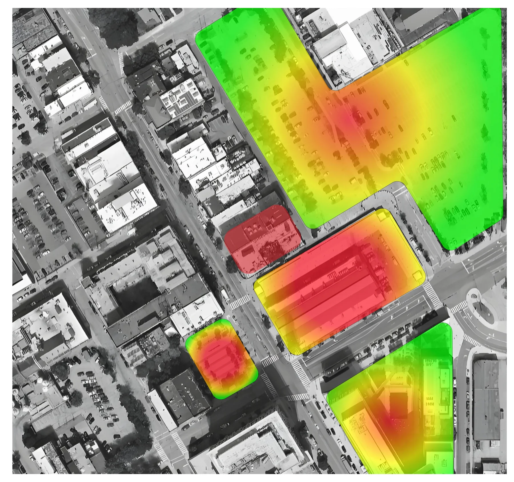 Mateusz Zygadlo — diagram of human activity intensity around the site