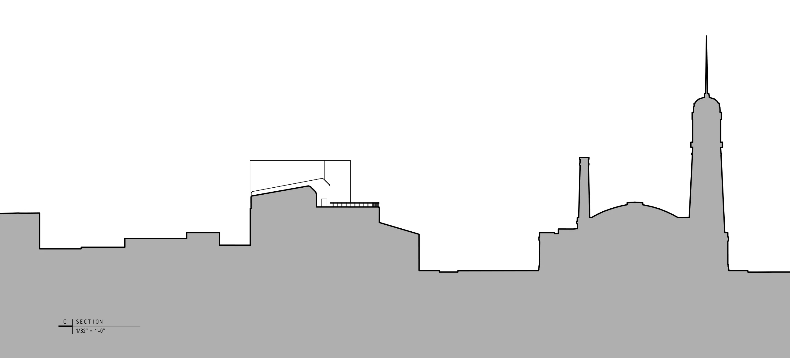 Asadour Salatyan — site section relating the proposal to West Side Market