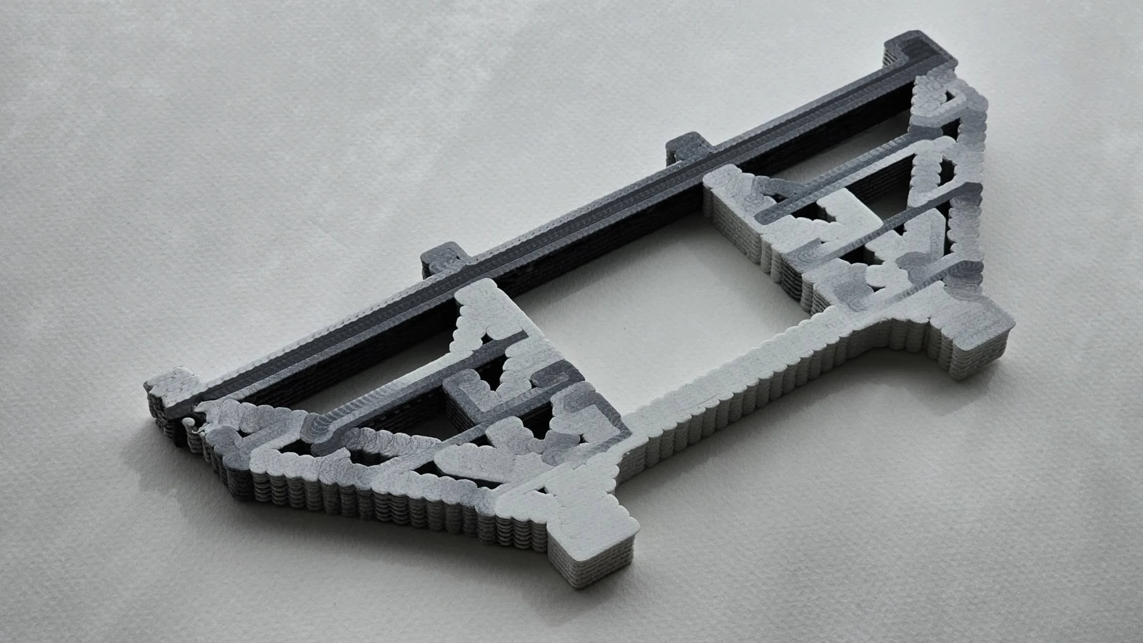 Multi-material 3D Printing for Tension-Compression Structure — Strut-and-tie printing study 1
