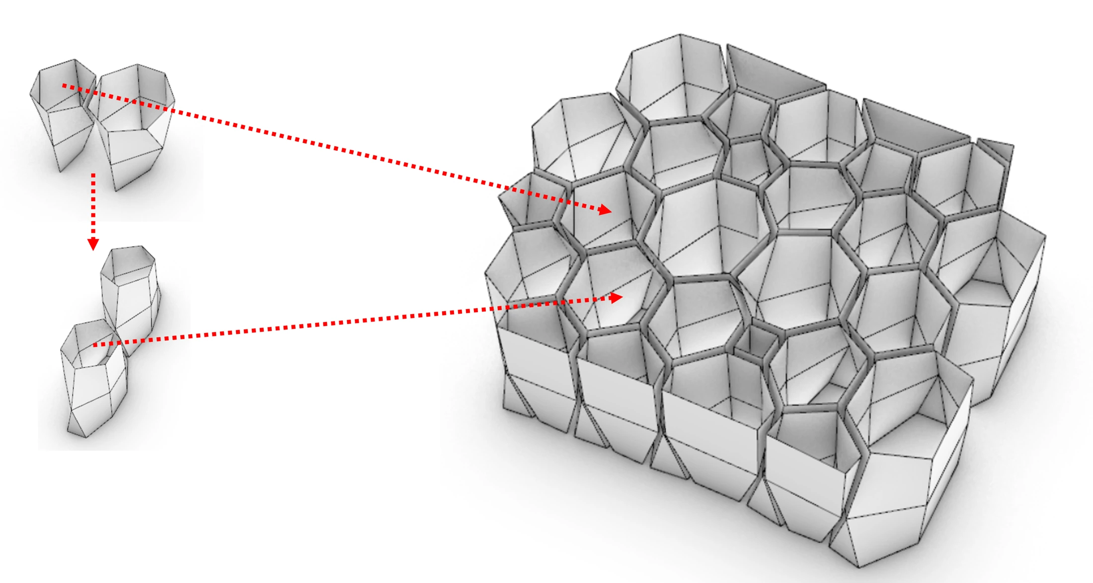 Scutoid: Cell-Inspired Surface Design — project image 1