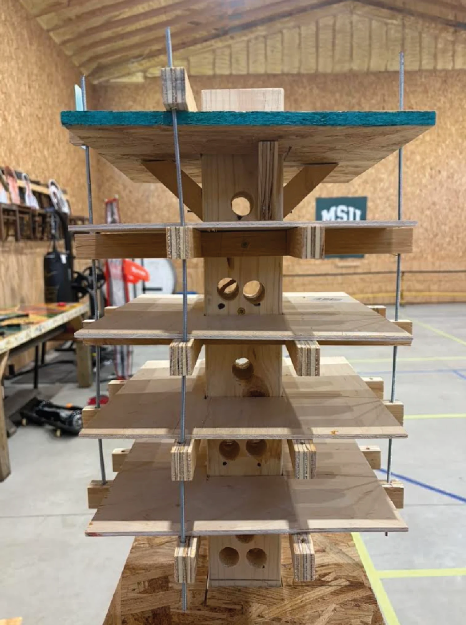 Joseph Pitsch, Timotej Murcko, Max Patino, Nick Ceccardi, and Anna Matushevskiy — core, transfer girder, and suspension rods