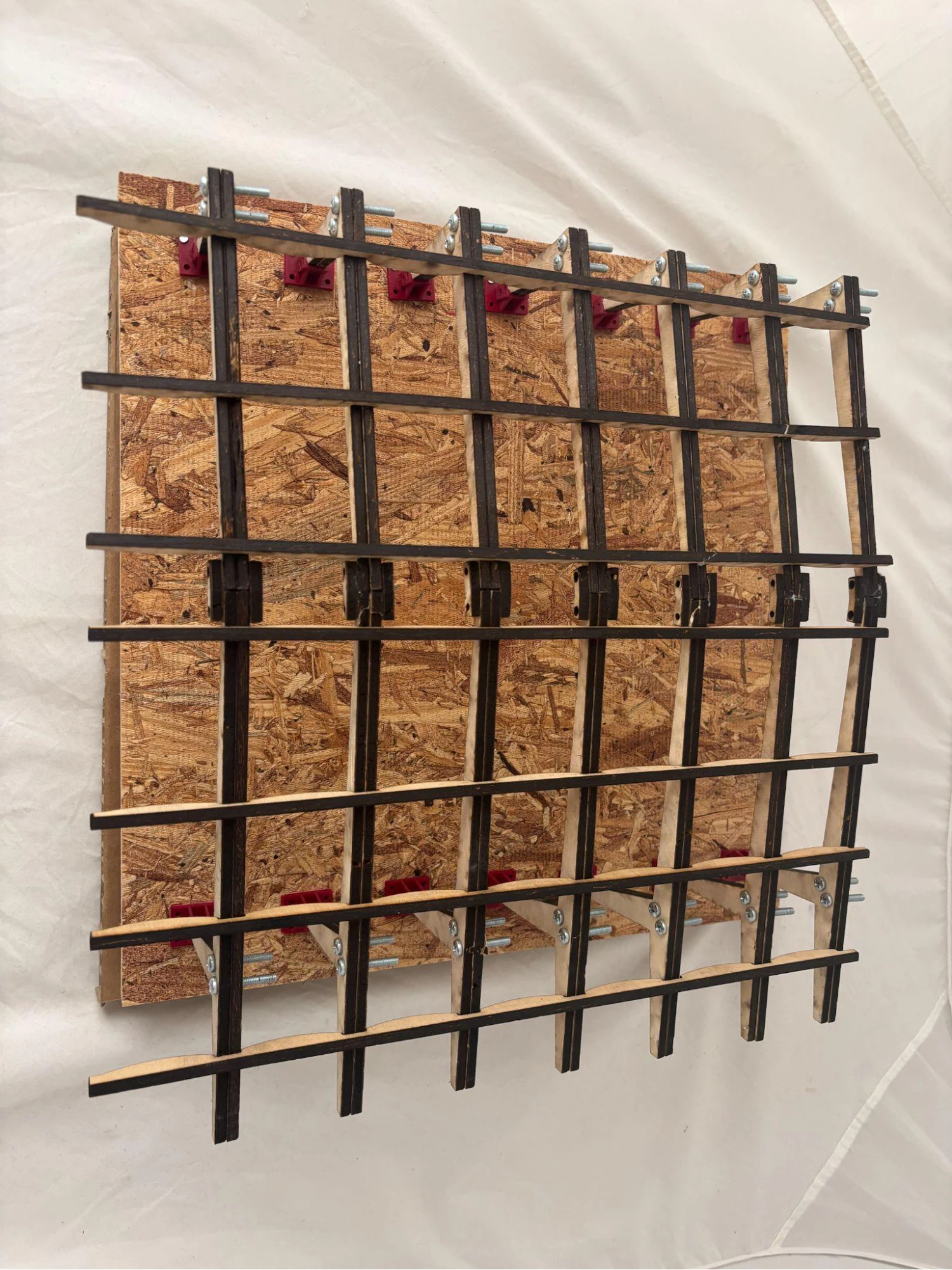William Gardner and Jordan Torkelson — overhead photograph of the framing and secondary beams