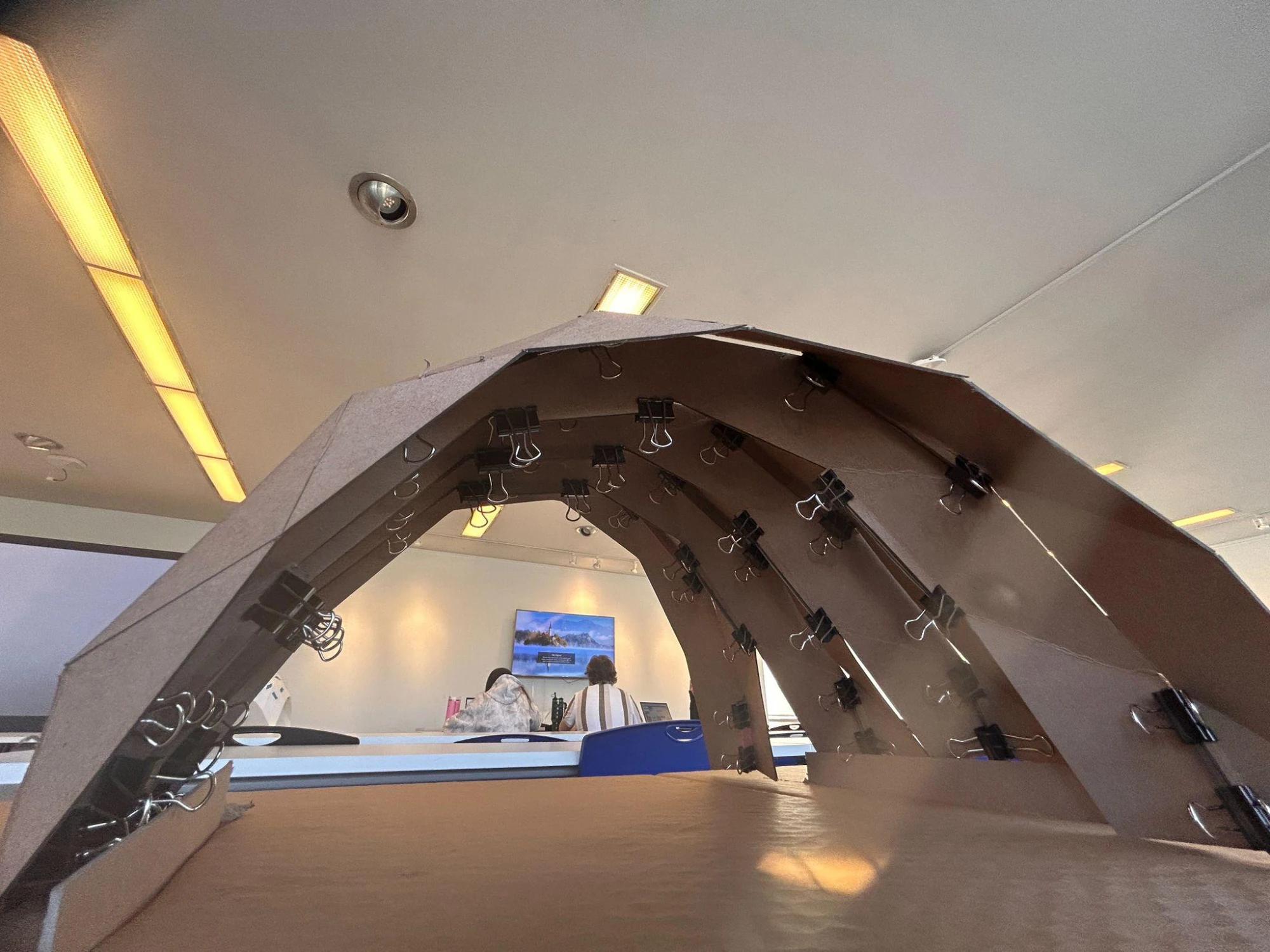 William Gardner — interior view of the folded plates and their connections