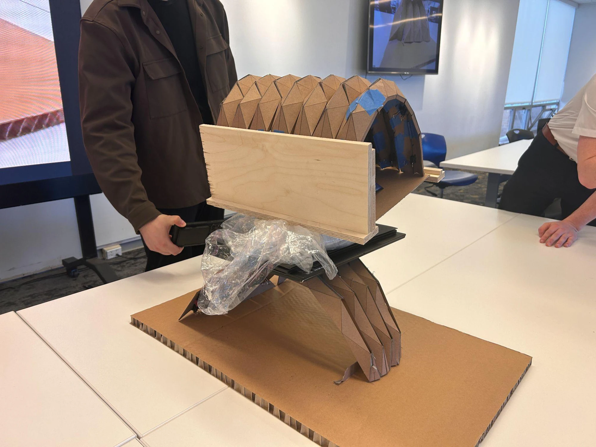William Gardner — loading test of the folded-plate model