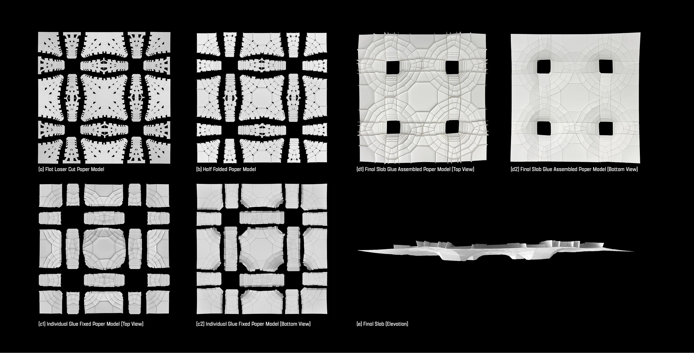 Tuck-Folding: A Computational Method for the Flattening and Fabrication of Compression-Dominant Shell Structures — project image 1